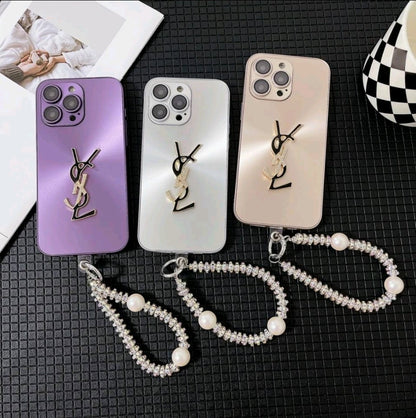 Элегантная буква Shine X Mono iPhone Case с цепью