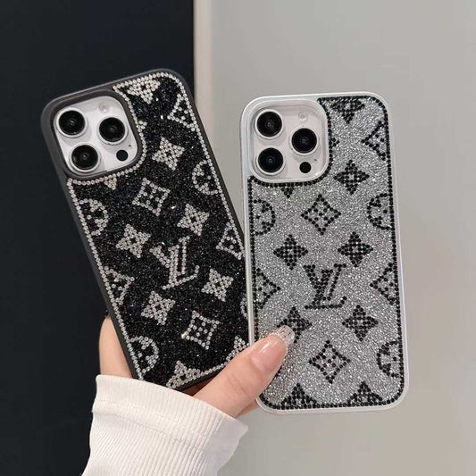 Luxury Glitter Holographic Y - S - L -inspirerad iPhone -fodral - Diamond Shine Edition