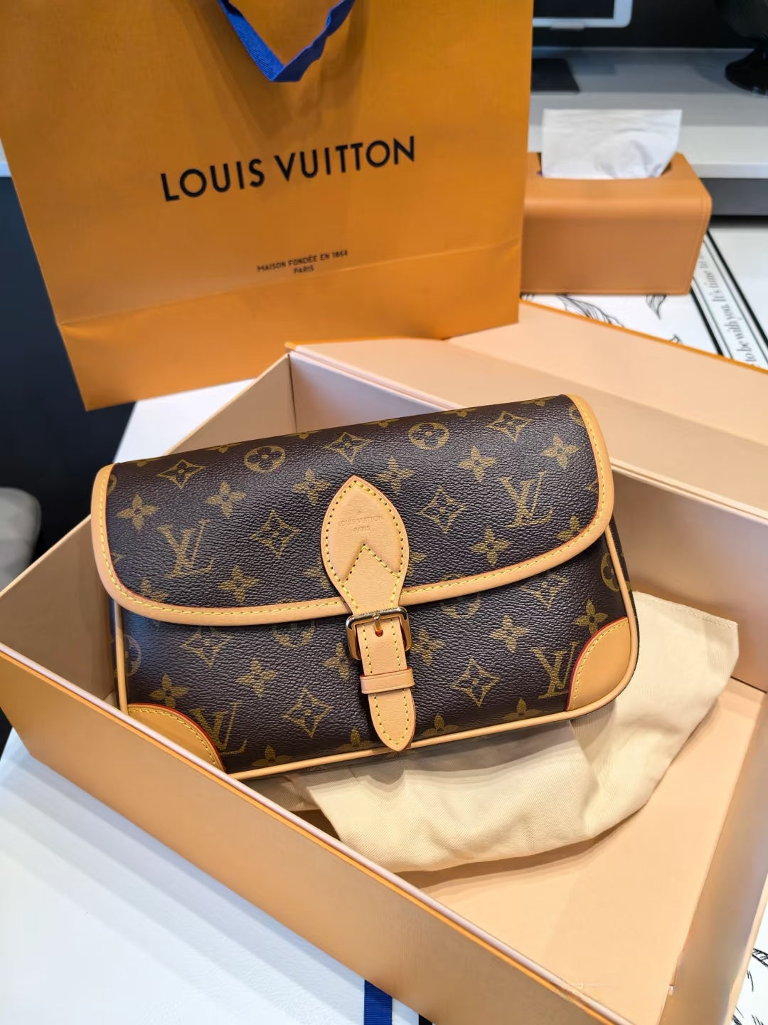 Bolso de mano Box de inspiración vintage