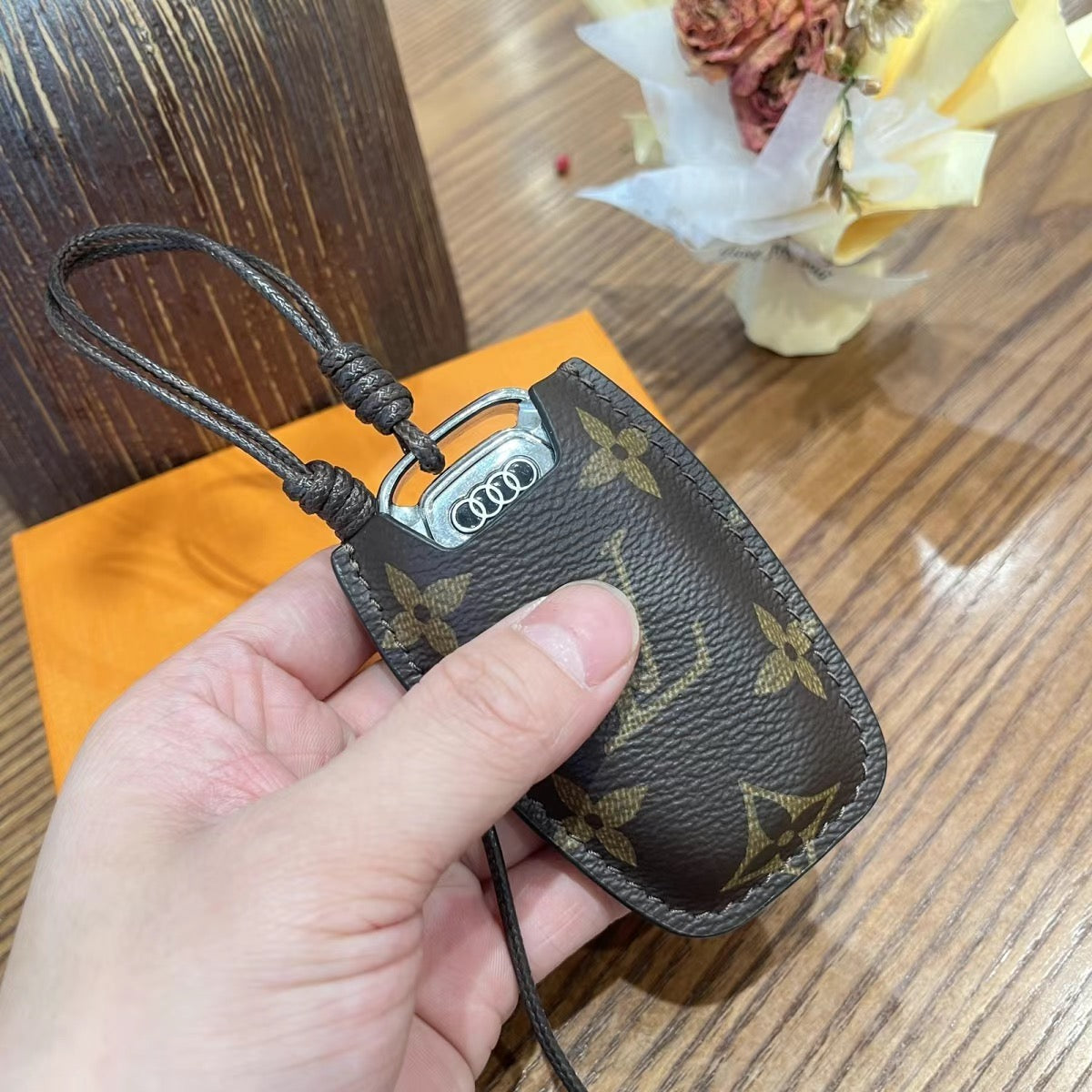 Luksusowa skórzana obudowa inteligentnego kluczyka – zaprojektowana do Audi, BMW, Benz & VW 🚗✨