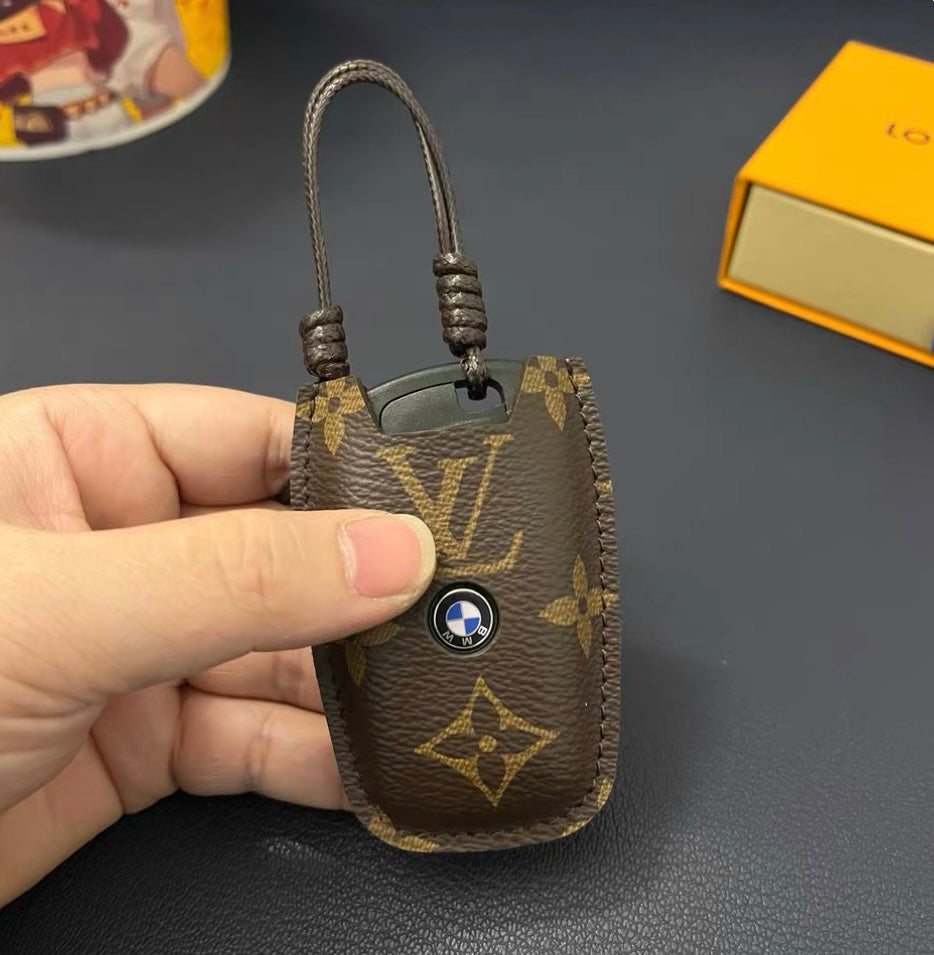 Luksusowa skórzana obudowa inteligentnego kluczyka – zaprojektowana do Audi, BMW, Benz & VW 🚗✨