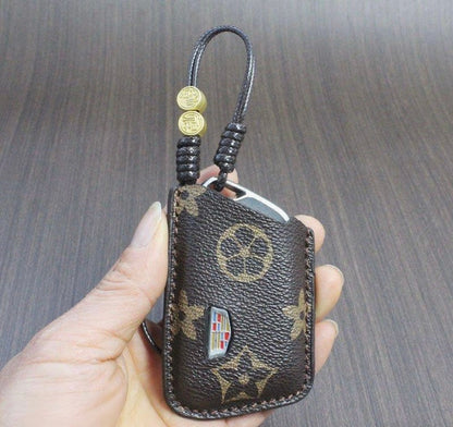 Luksusowa skórzana obudowa inteligentnego kluczyka – zaprojektowana do Audi, BMW, Benz & VW 🚗✨