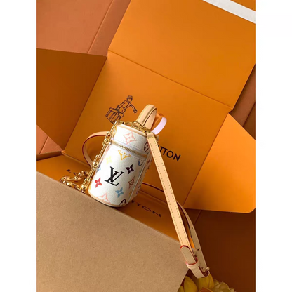 Vintage-Inspired Box -käsilaukku – Elegant Monogram Tote Box