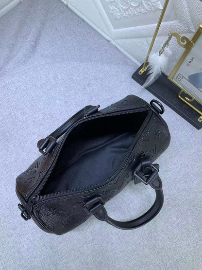 Lou Black Luxury Leather Bag – Versatile, Stylish & Functional