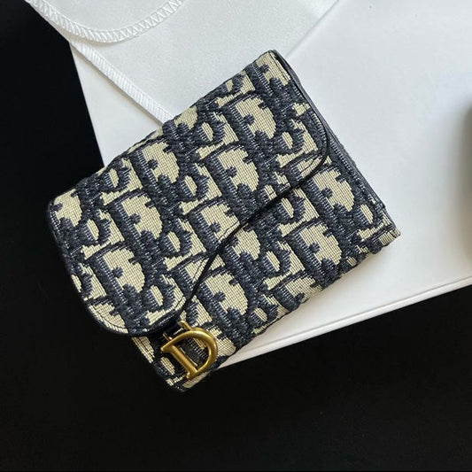 Classic Jacquard Mini Wallet