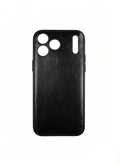 Kakavy Handcrafted Vegetable-Tanned Leather iPhone Case – Vintage Patina Edition
