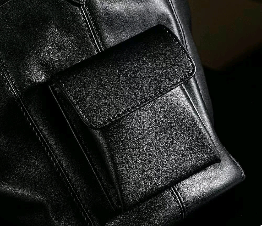 Luxury Soft Leather Signature Shoulder Tote Bag
