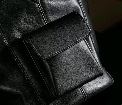 Luxury Soft Leather Signature Shoulder Tote Bag