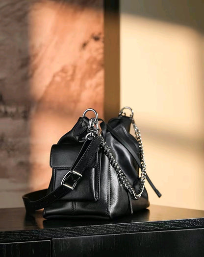 Luxury Soft Leather Signature Shoulder Tote Bag