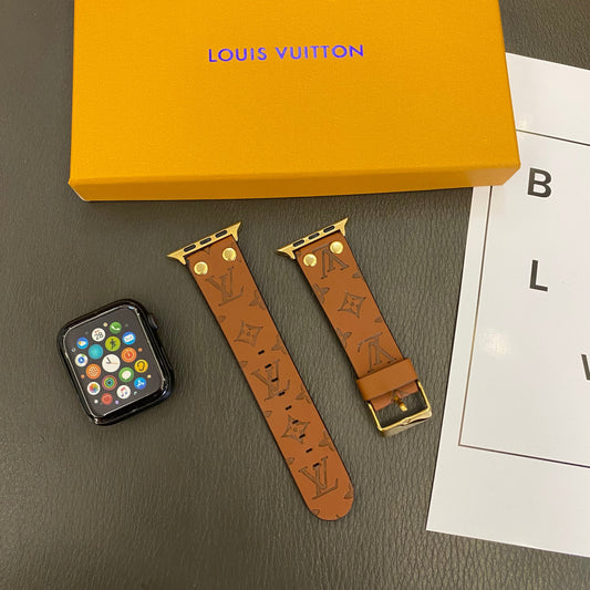 Браслет de rechange Apple Avec Décoration en Bivets et monogramme en Relief Watch Bands