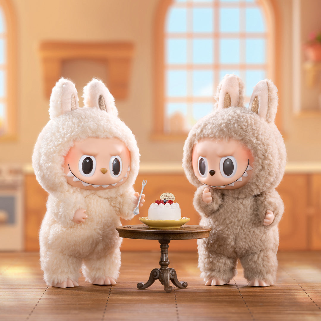 Pop Mart The Monsters Labubu Jännittävä Macarons Vinyyli Face Pehmoriipus (Blind Box)