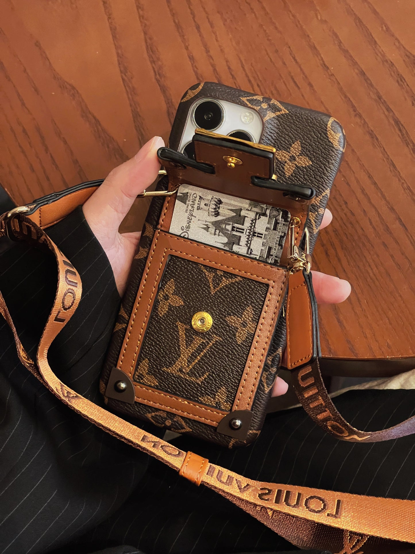 Lou Card Holder Chain iPhone Case