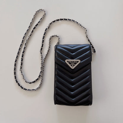 Кожаная телефонная сумка для кроссба