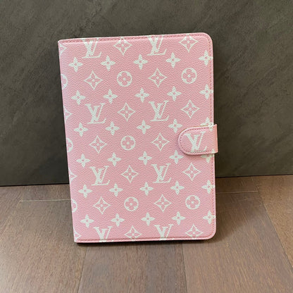 Ylellinen Canvas Monogram Leather Fresh Summer Theme Pattern Apple iPad -kotelo