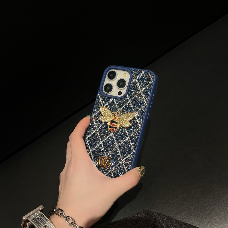 GG Bee Diamond Iphone Case