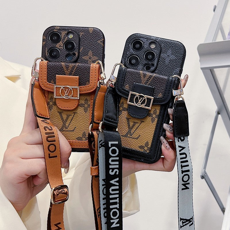 Lou Card Holder Crossbody iPhone Case