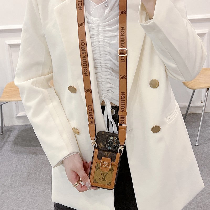 Lou Card Holder Crossbody iPhone Case