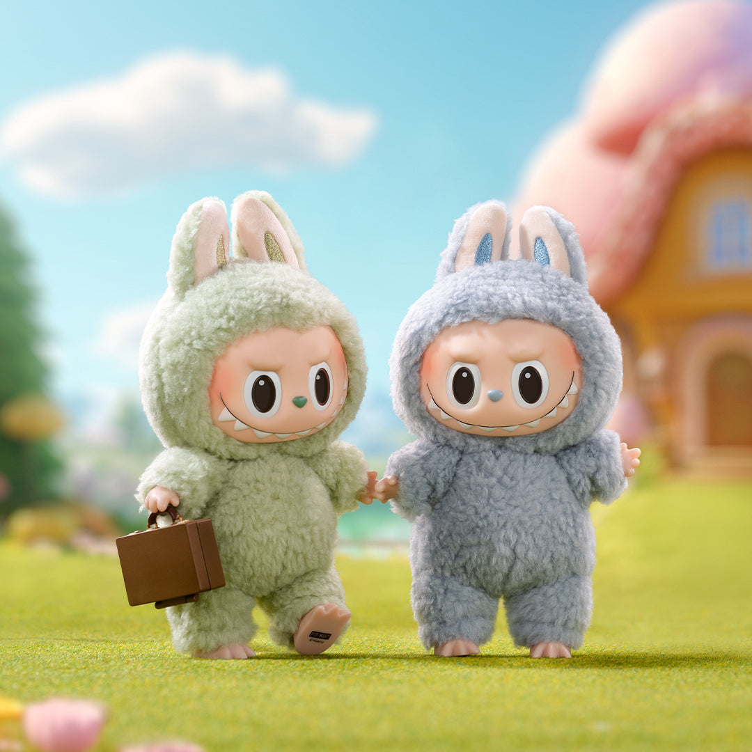 Pop Mart The Monsters Labubu Jännittävä Macarons Vinyyli Face Pehmoriipus (Blind Box)