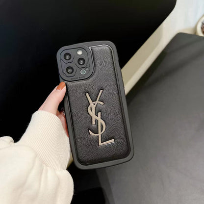 Роскошный корпус по телефону золотого логотипа