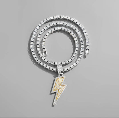 Crystal Charm lightning Necklace