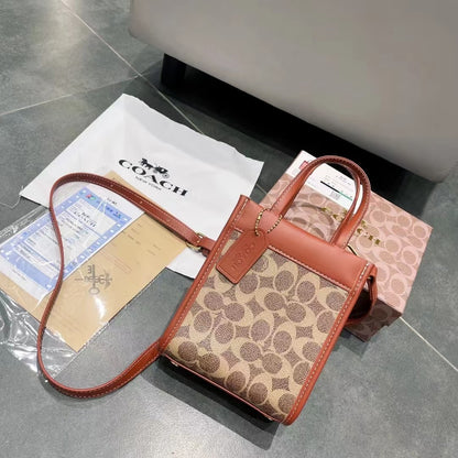 エレガントなレザーハンドバッグ：軽い贅沢のタッチ