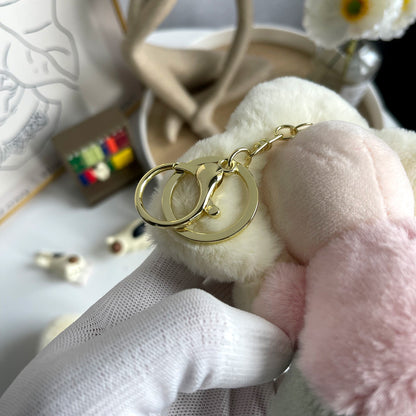 かわいいひまわりのぬいぐるみキーホルダー - ヴィヴィアンドールバッグチャーム（女性用、車用） & バックパックの装飾