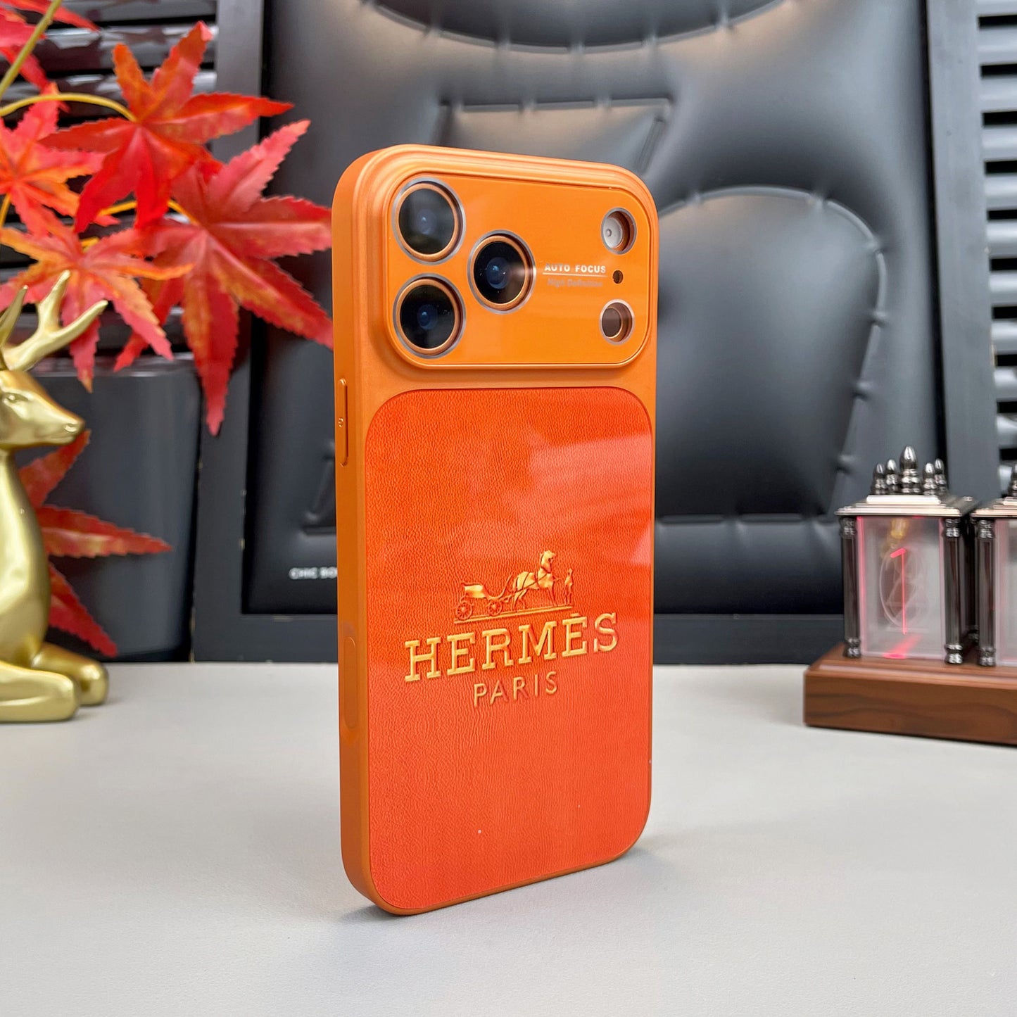 H Luxury Orange Series iPhone Case
