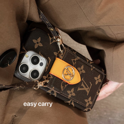 Custodia per iPhone con catena porta carte Lou