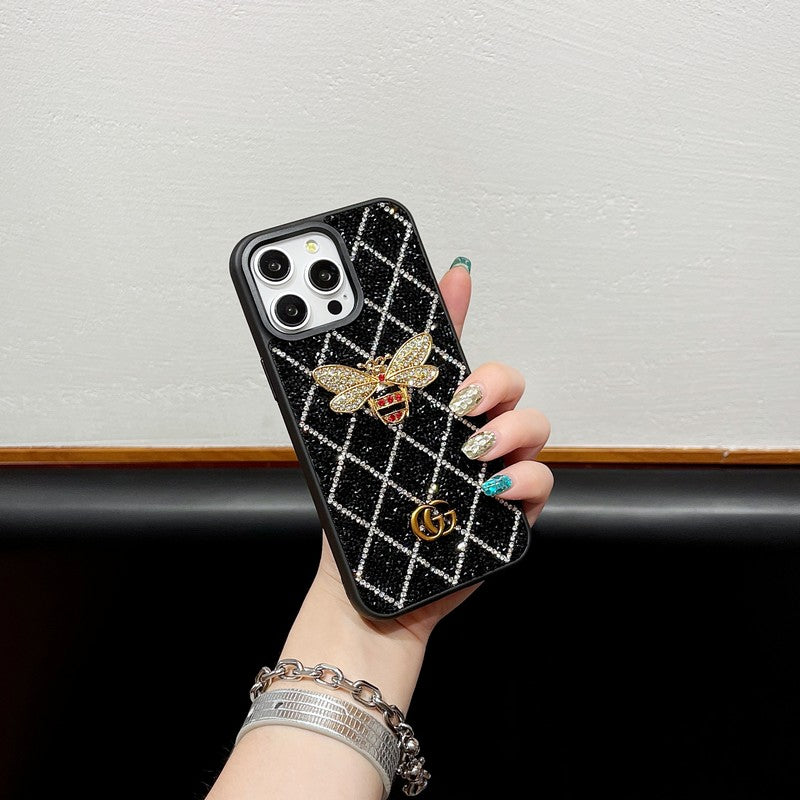 GG Bee Diamond Iphone Case