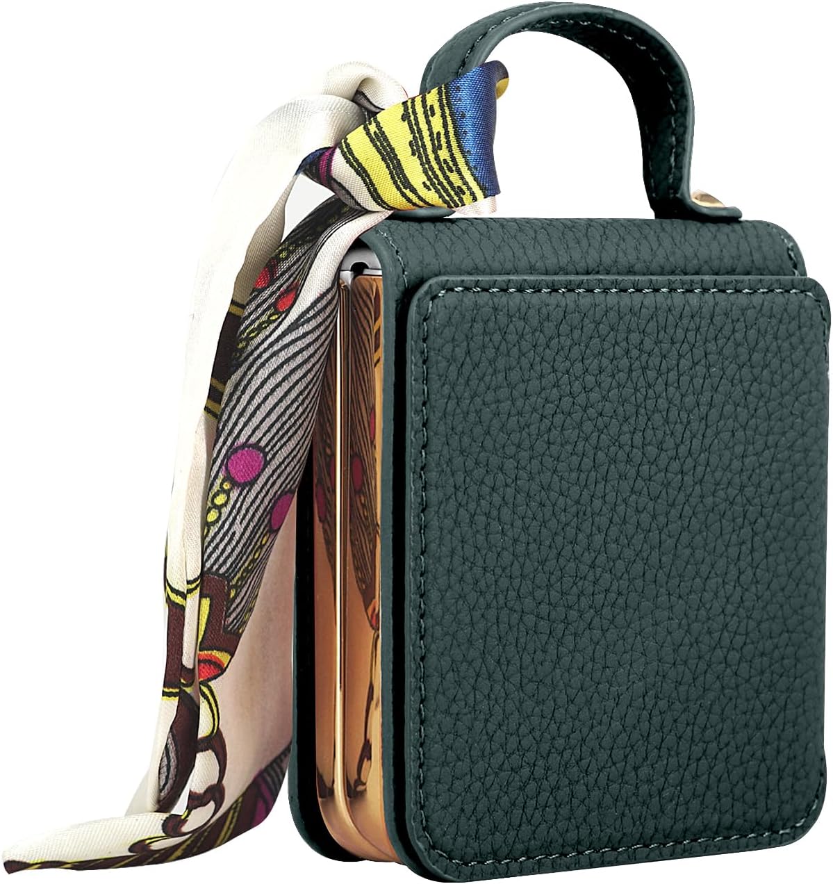 Capa luxuosa de couro para Samsung Galaxy Z Flip 5/4