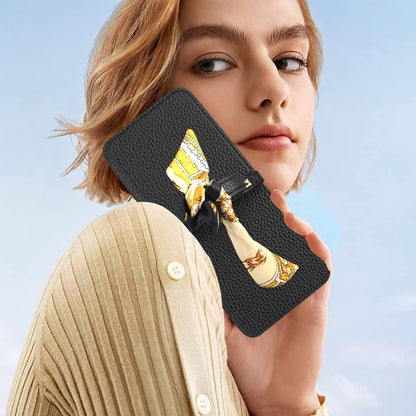 Capa luxuosa de couro para Samsung Galaxy Z Flip 5/4