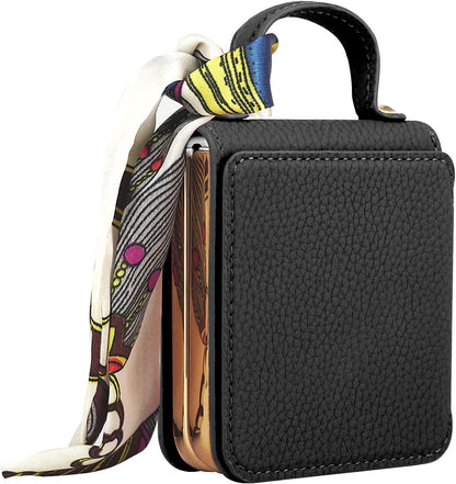 Capa luxuosa de couro para Samsung Galaxy Z Flip 5/4