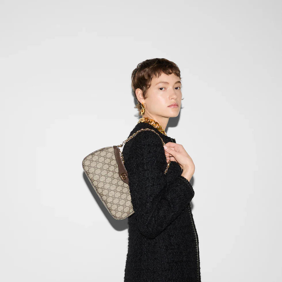 Canvas Patterned Shoulder Bag