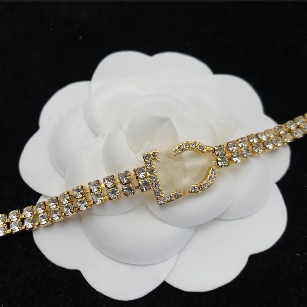 Collana di moda con lettera DG di marca