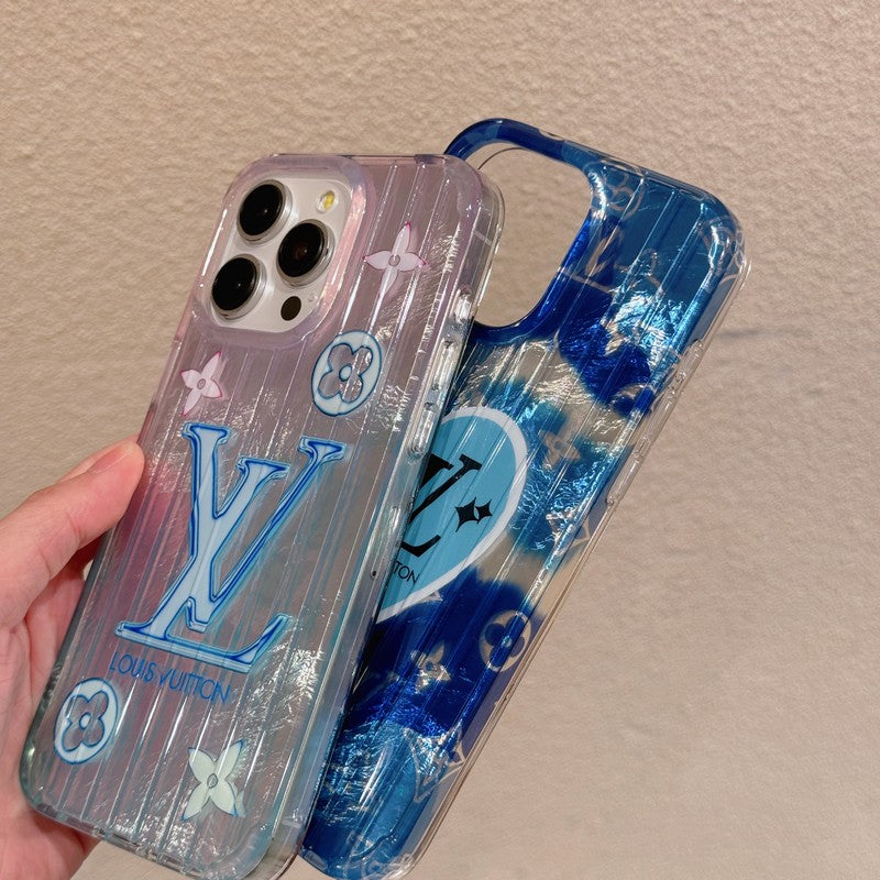 Lou Pink & Blue iPhone Case