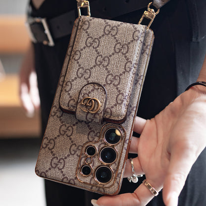 Premium Pattern Crossbody Phone Case with Detachable Strap