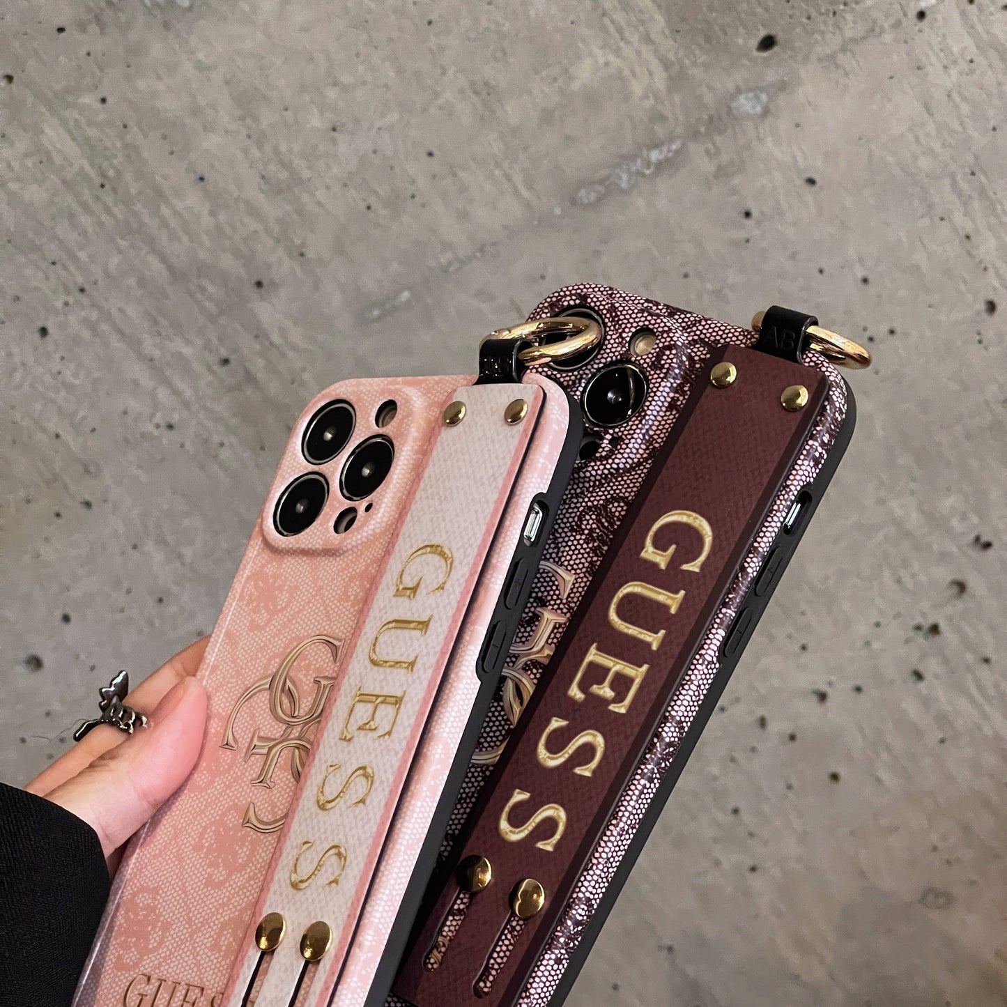 Custodia per iPhone con cinturino Gue