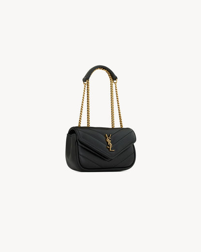 L-Y Leather Mini Chain Adjustable Handbag Wallet