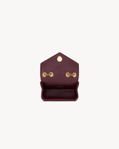 L-Y レザー ミニ チェーン 調節可能なハンドバッグ ウォレット