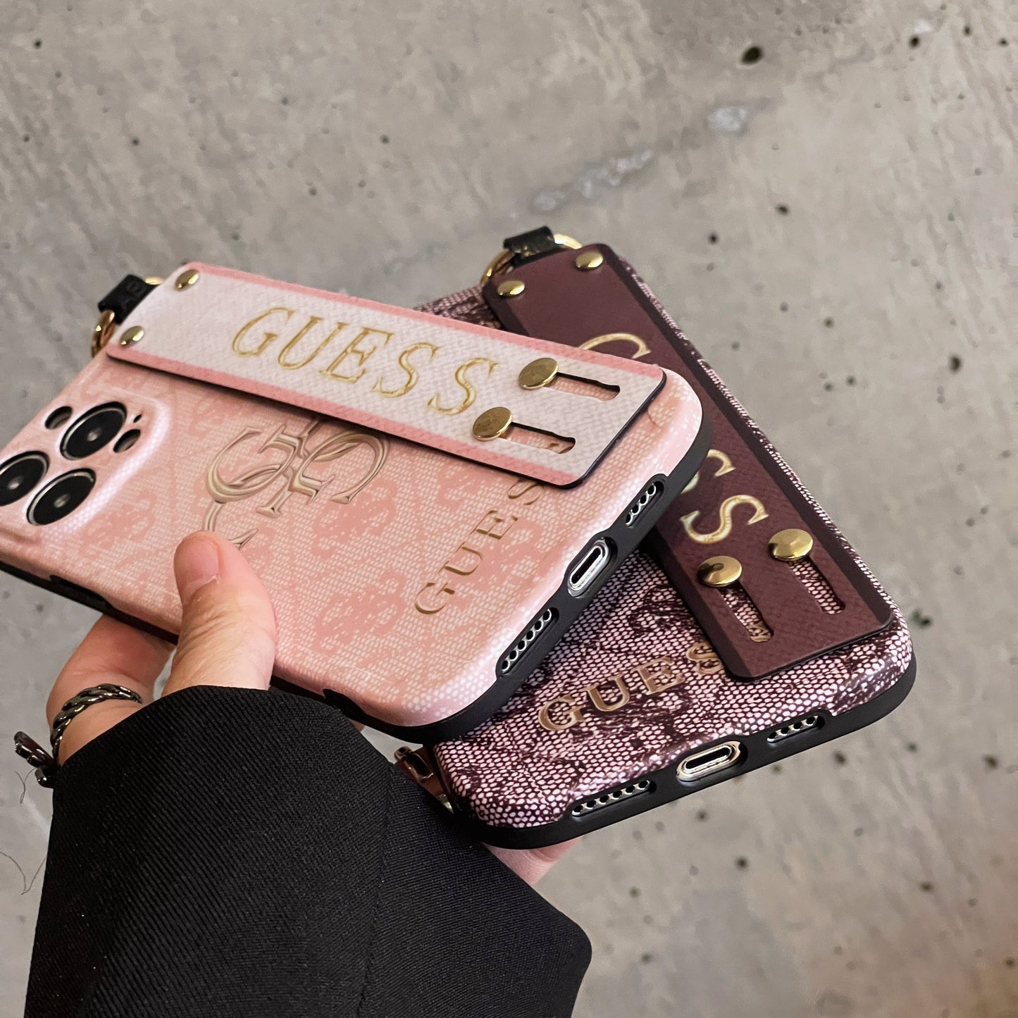 Custodia per iPhone con cinturino Gue