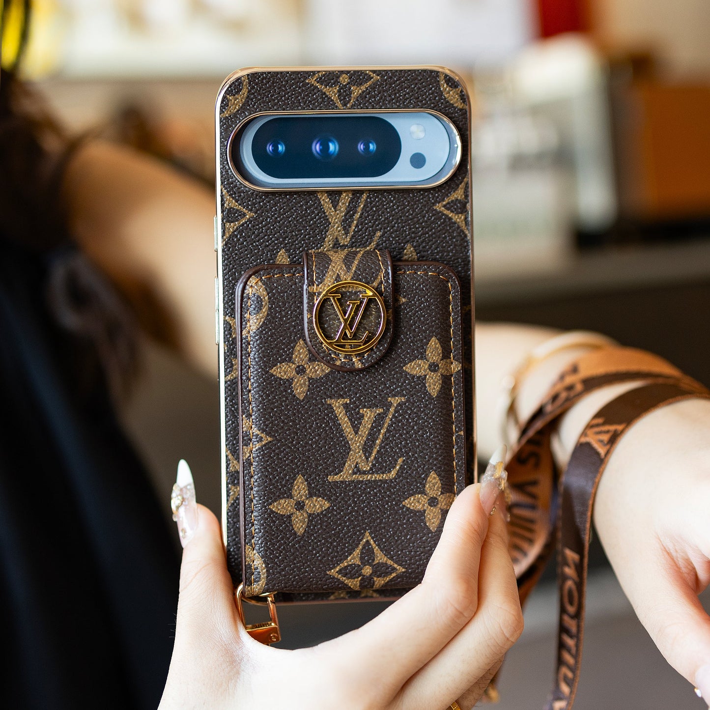 Luksus kortholder - stil lanyard Google Pixel telefoncover