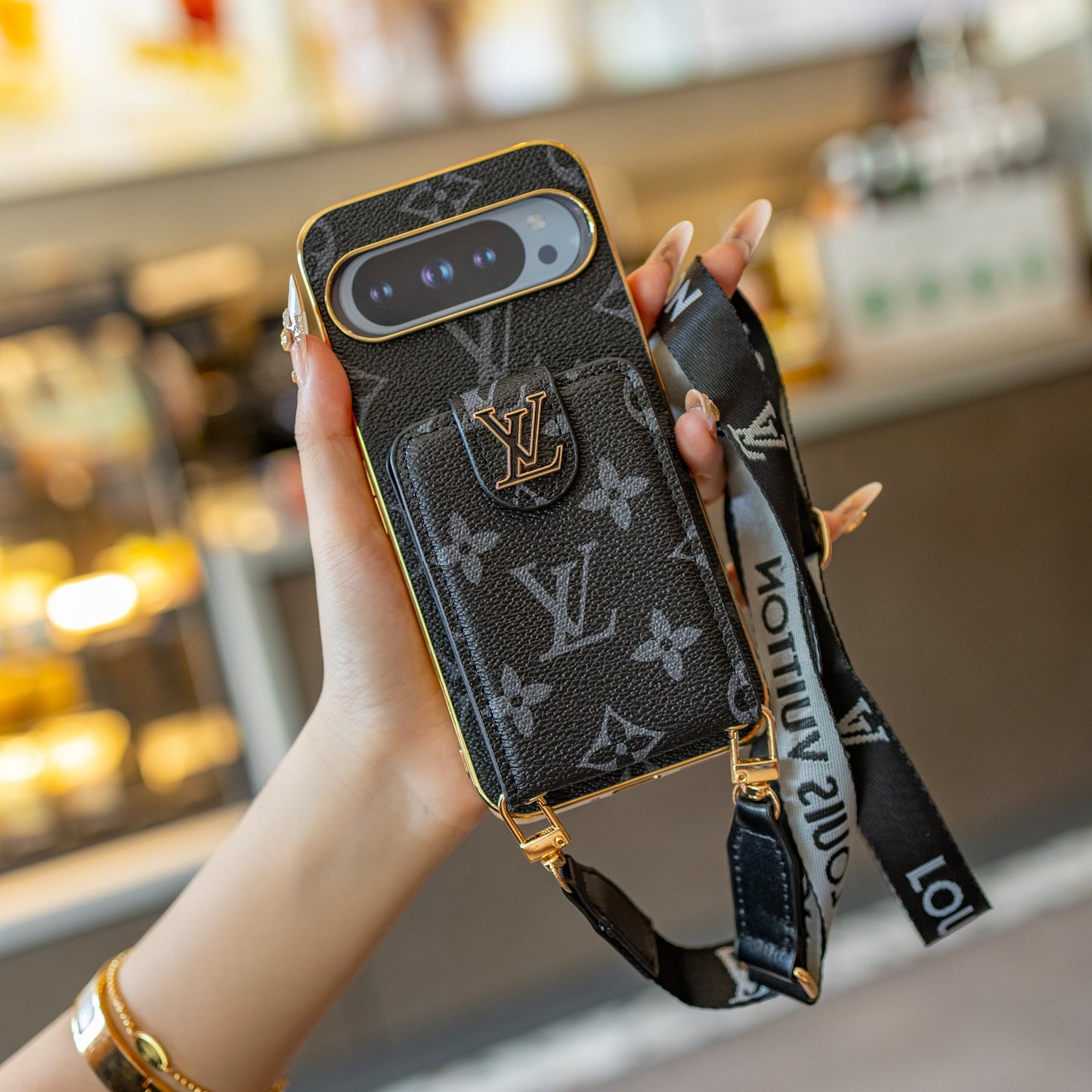 Luksusowe etui na telefon Google Pixel na smyczy