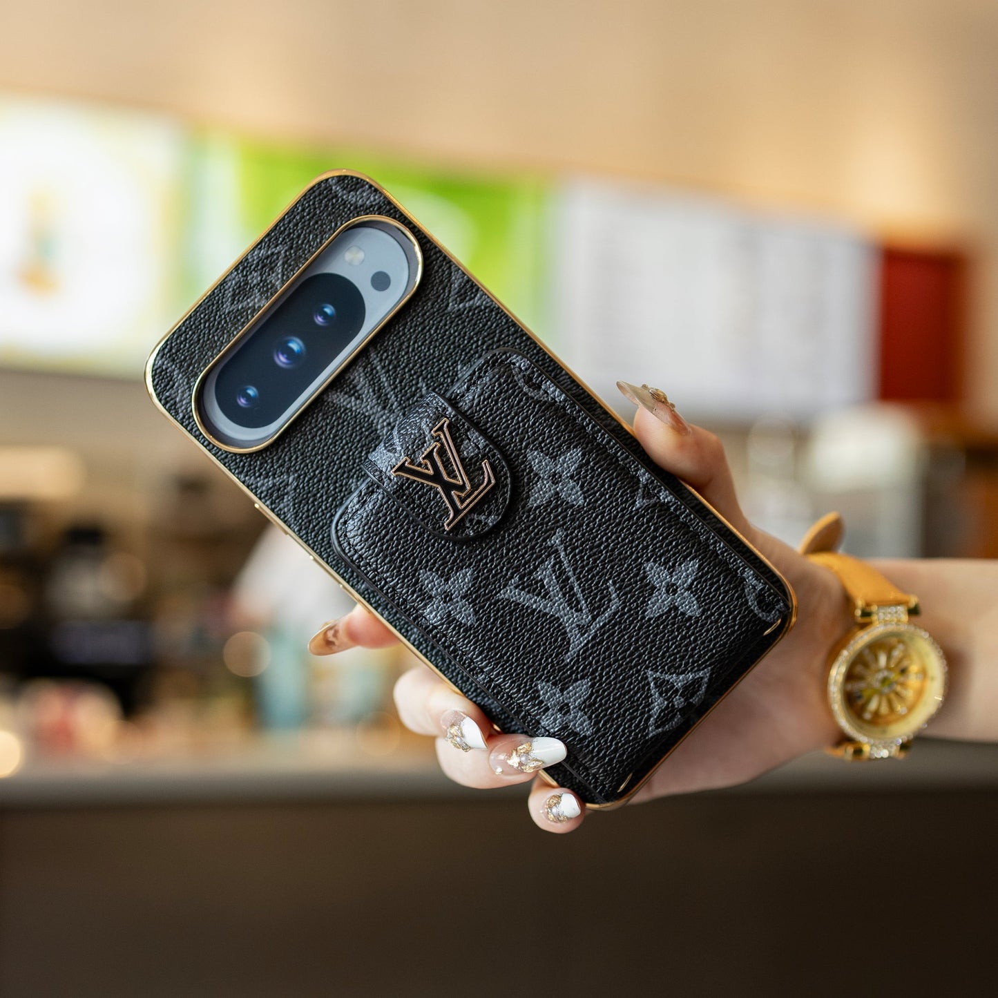 Luksusowe etui na telefon Google Pixel na smyczy