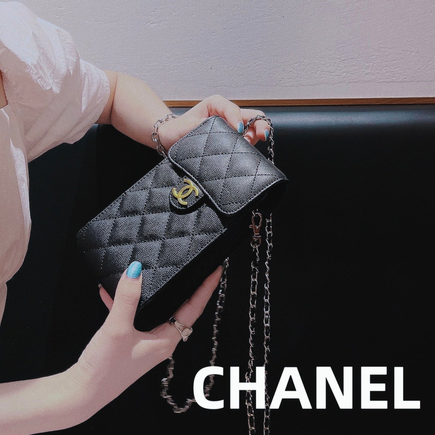 Crossbody nahkainen puhelinlaukku