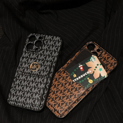 MK Card Bag Gold iPhone Case