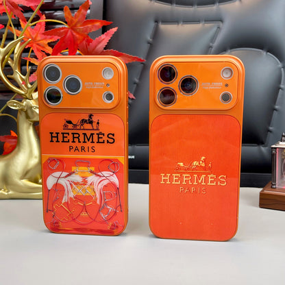 H Luxury Orange Series iPhone Case
