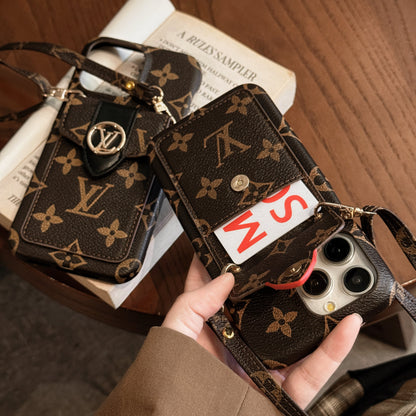 Custodia per iPhone con catena porta carte Lou