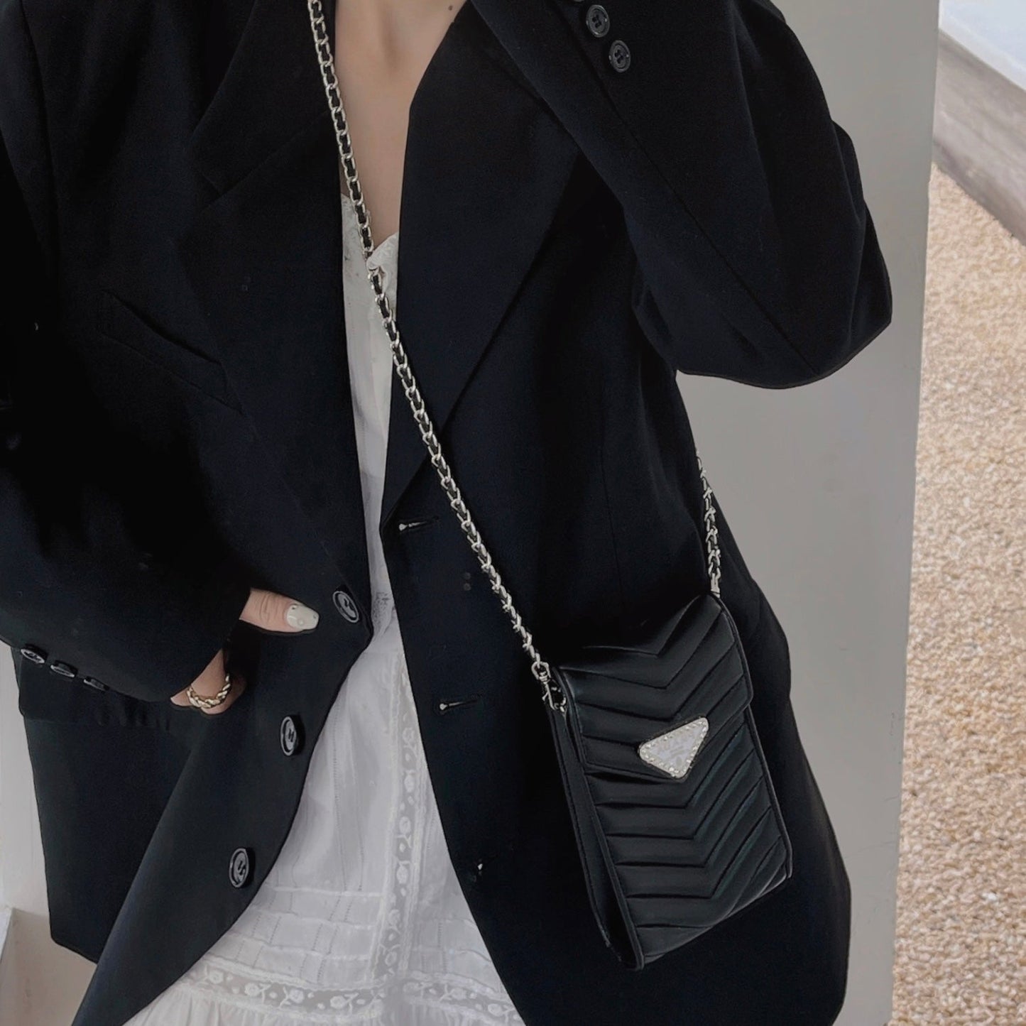 Кожаная телефонная сумка для кроссба