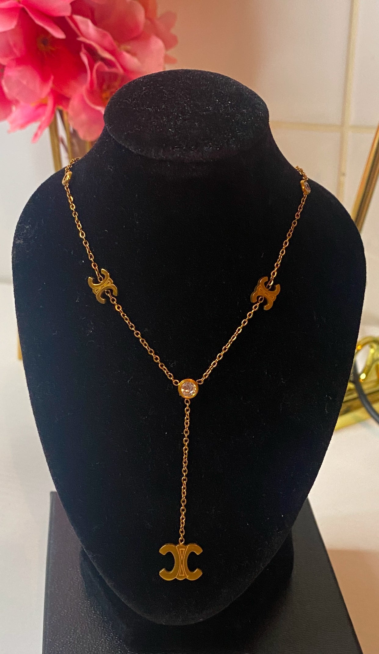 Designer Brand letter CC Necklace Elegant