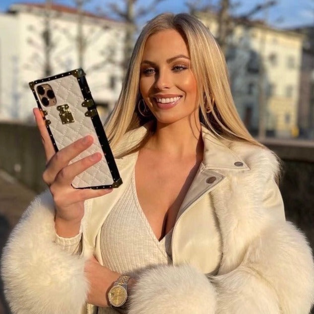 サムスンケース「ホワイトレザー」